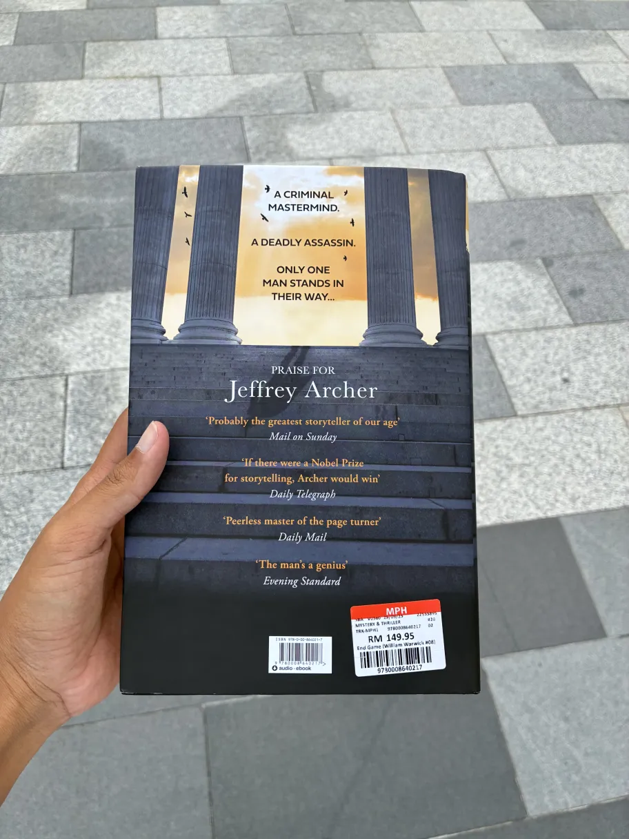 Back cover of End Game