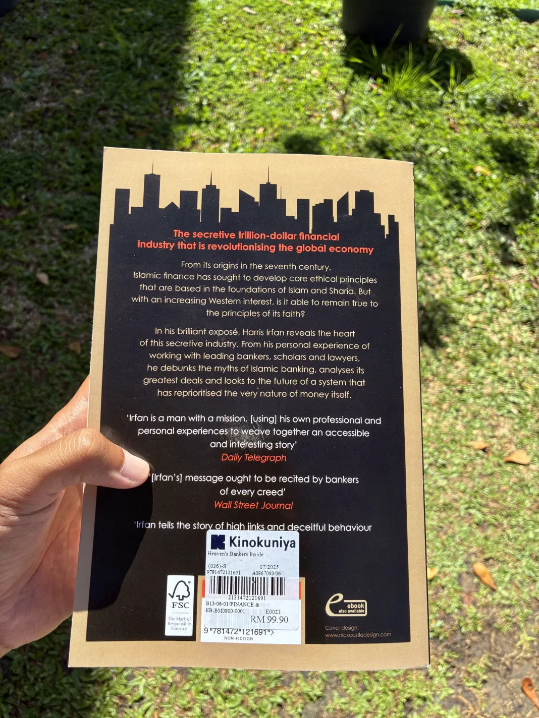 Back cover of Heaven's Bankers