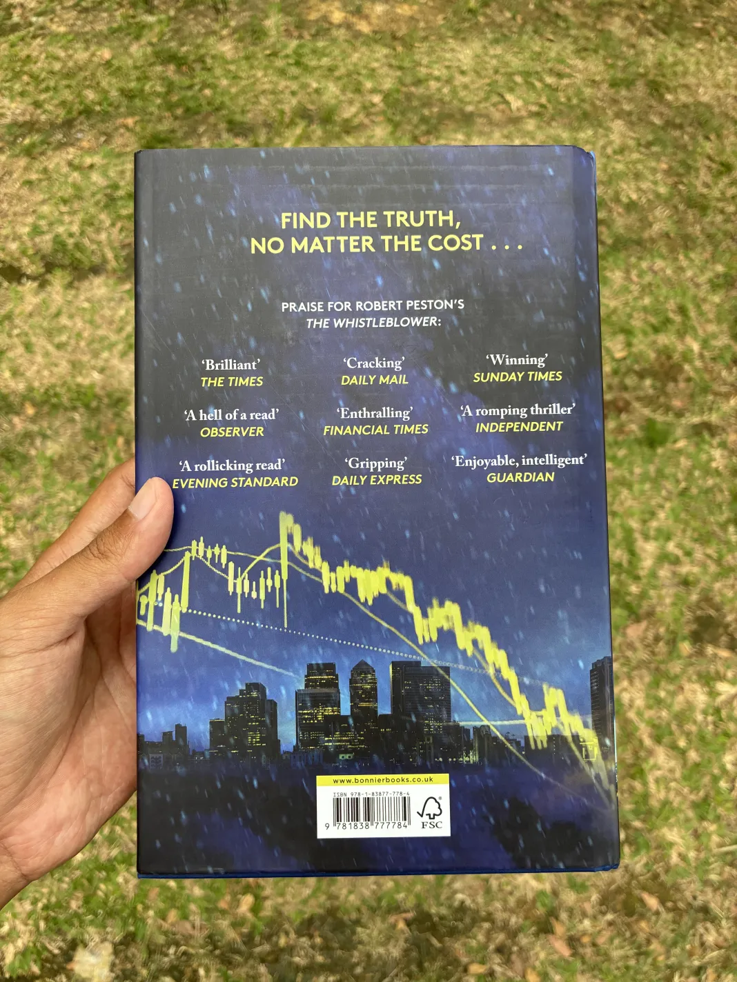 Back cover of The Crash